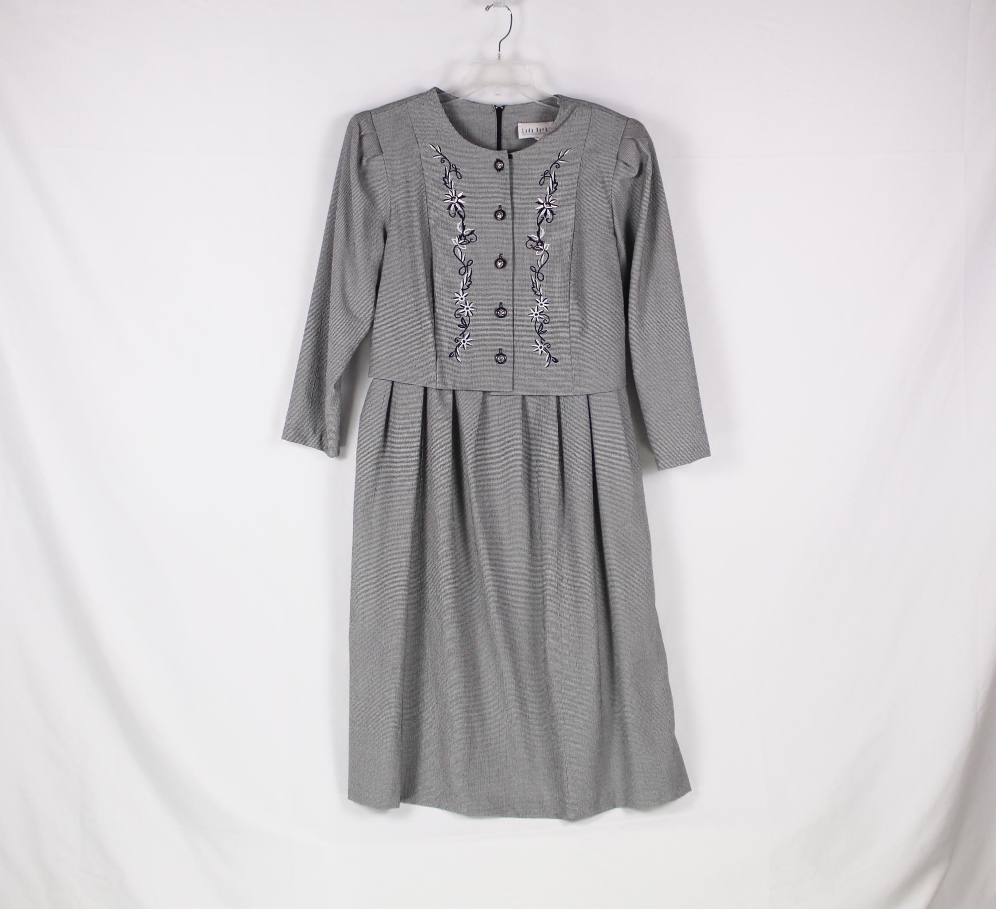 chinese dress ladies Plus Size Cottagecore Vintage 90's Blue Maxi Dress by Lady Dorby