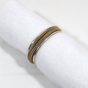 Navajo Starling Tahe バングル 12K GF×SV925 Tahe Navajo Sterling & 12k GF Cuff Bracelet