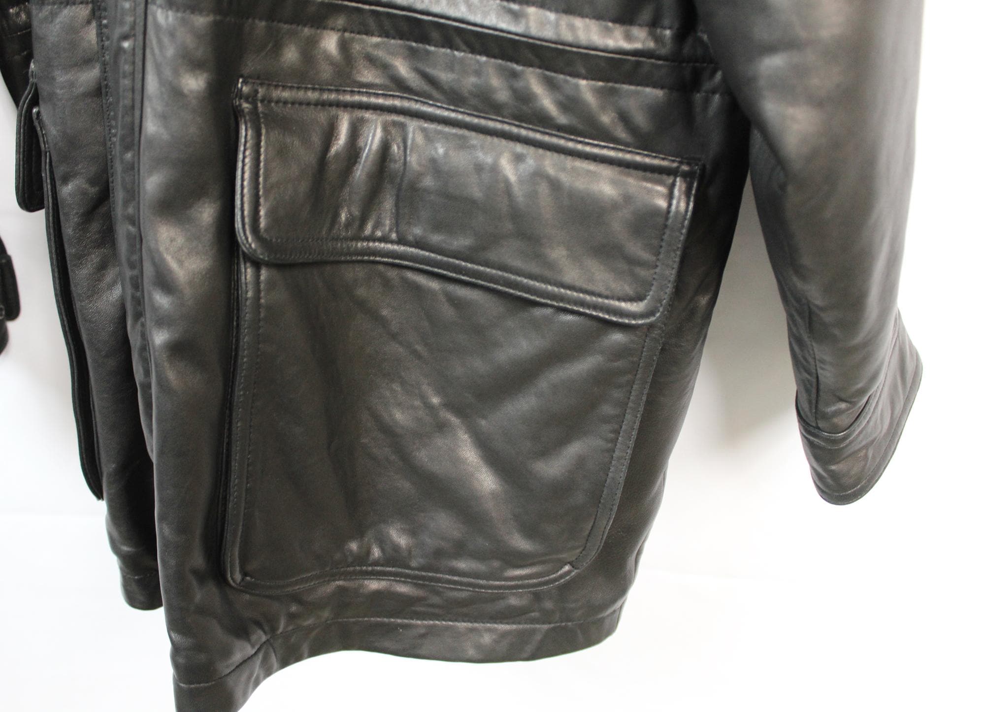 CLAIBORNE Men's Lambskin Leather Jacket Size XL - Etsy UK