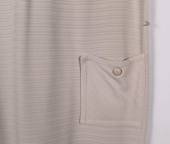1960's Beige Sheath Dress US Size Large View 3