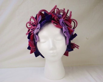 1960's CHRISTIAN DIOR Chapeaux Bow Covered Toque