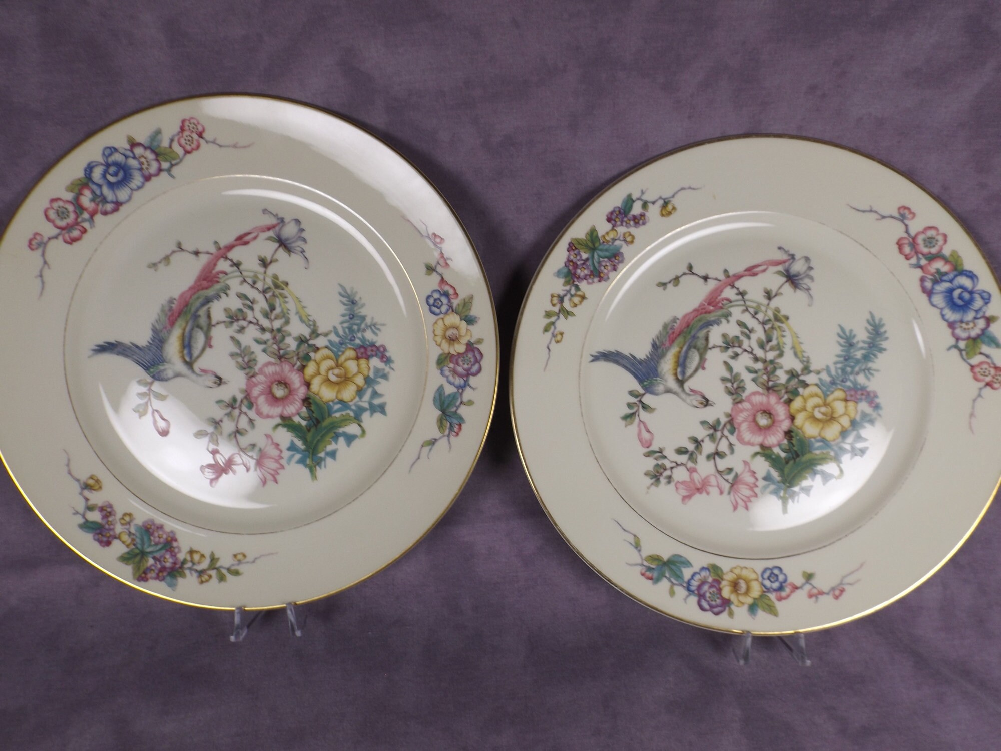 Ca. 1955 ROSENTHAL Phoenix Dinner Plates - Set of 2 - Etsy