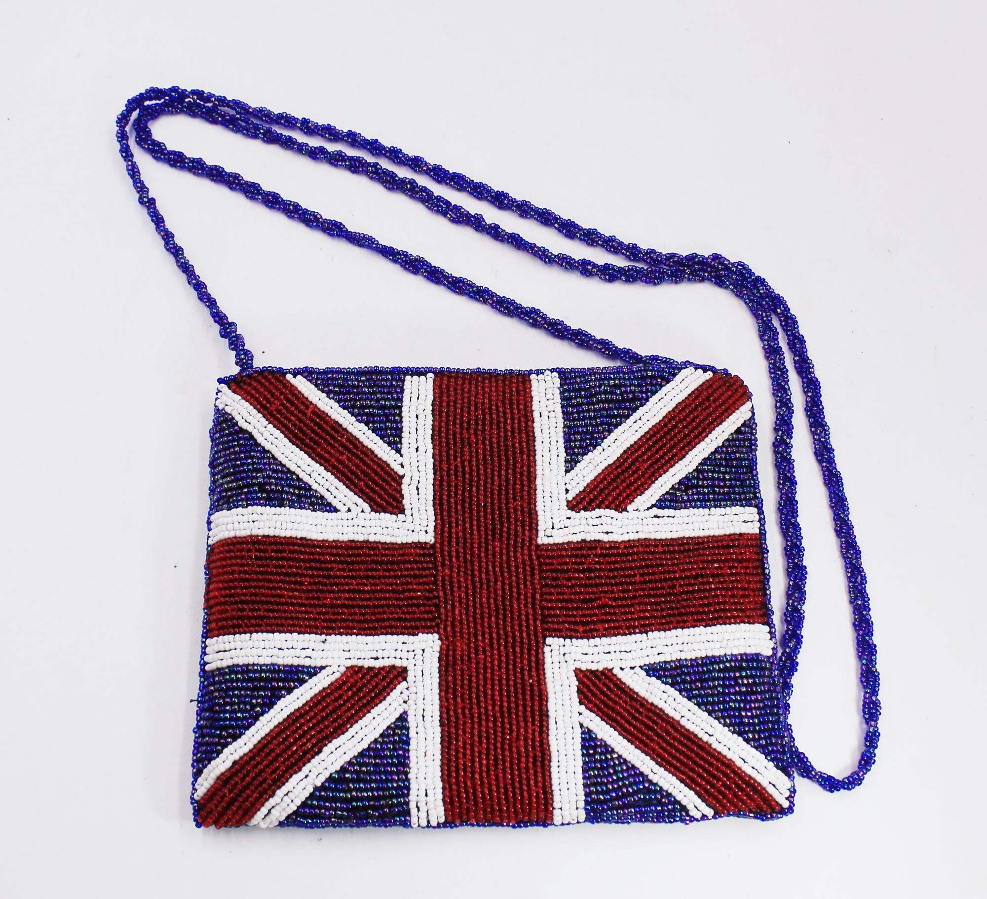Beaded Union Jack Crossbody Bag - Etsy