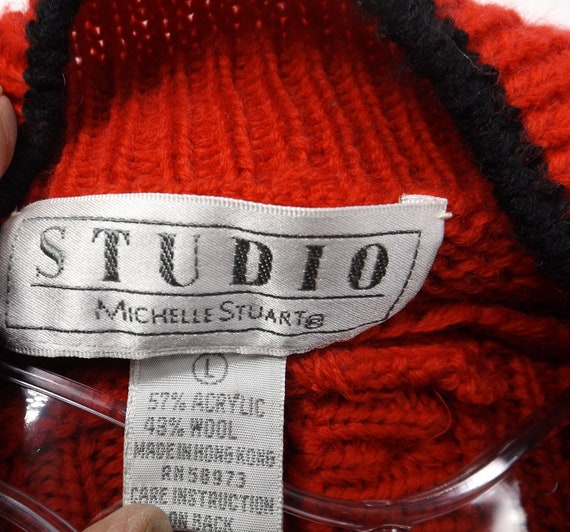 MICHELLE STUART Wool Blend Pullover Sweater US Si… - image 4