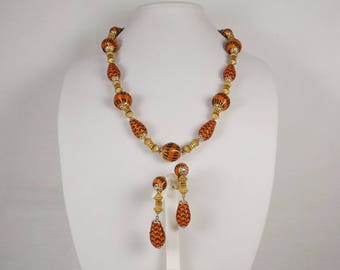 ALICE CAVINESS Necklace and Earrings Demi Parure