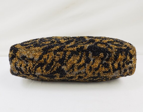 NETTIE ROSENSTEIN  Beaded Tiger Print Handbag - image 6