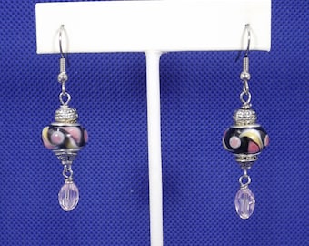 Verfraaide Lampwork Bead Bungelen Oorbellen