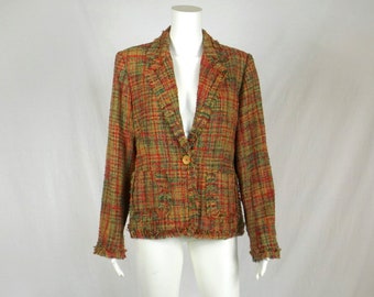 SELENE SPORT Tweed Blazer US Size Medium M