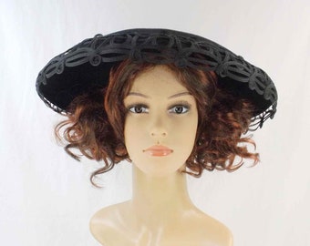 STETSON 5th Ave. NY Audrey Hepburn Cartwheel Hat Ca. 1954