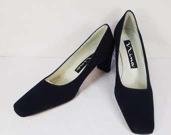 NINA Black Fabric Pumps US Size 6M