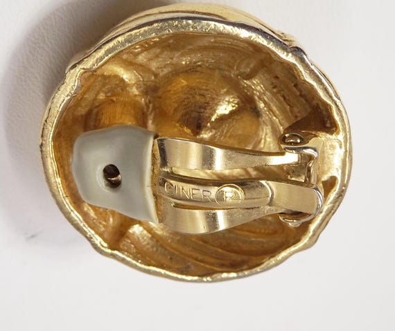 CINER Ruby Red Clip On Earrings - image 8