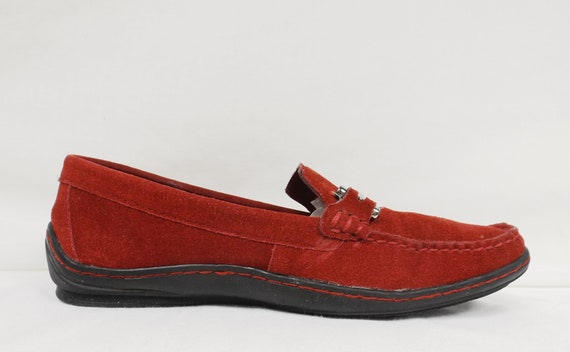 Donald J Pliner Red Suede Sands-23 loafers Size 10.5 New Donald J Pliner Red Suede Sands-23 loafers Sz 12 | eBay main image 3