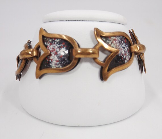 FRANCISCO REBAJES Copper and Enamel Bracelet - image 3