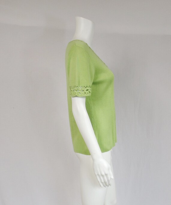 REQUIREMENTS Apple Green Sweater US Size Small S - image 3