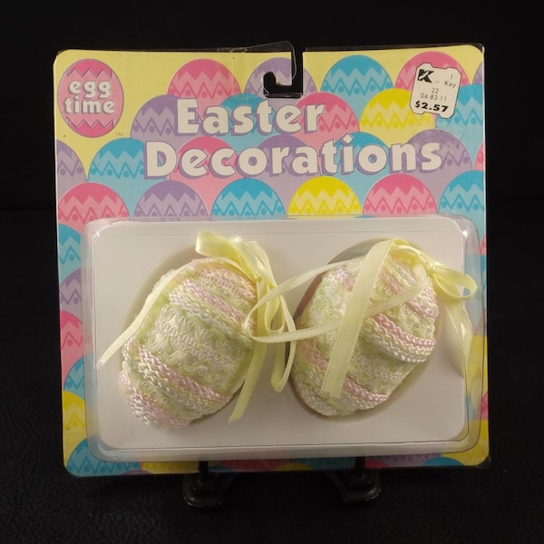 Set of Two (2) Easter Egg Ornaments