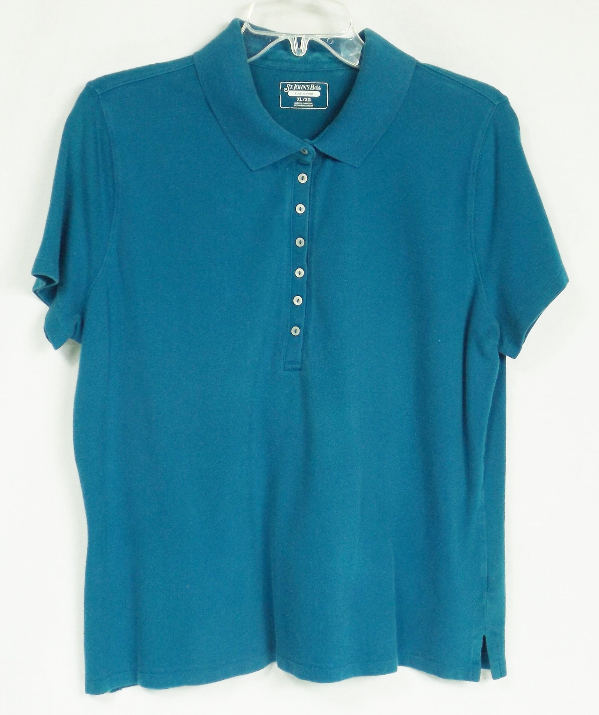 St. Johns Bay Cotton Spandex Polo Shirt US Size XL - Etsy