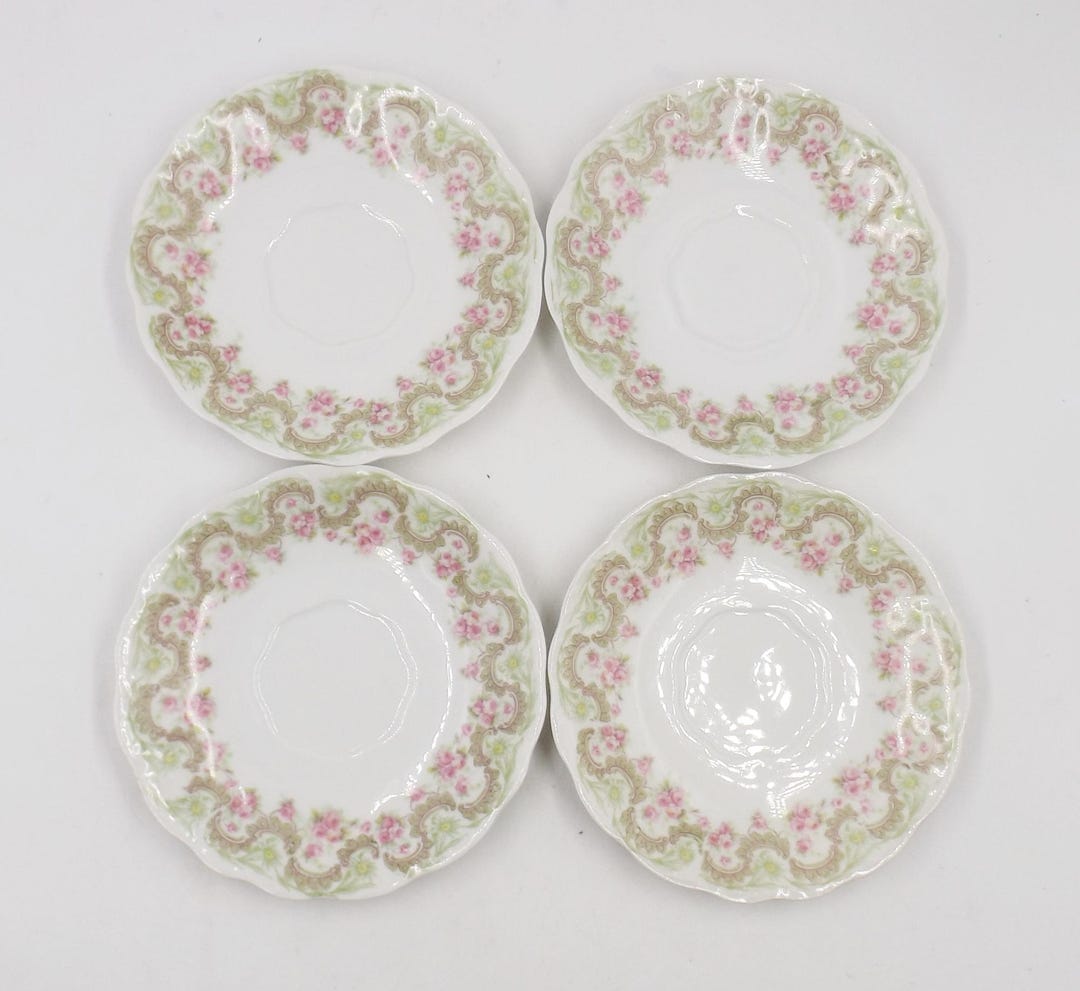 Antique Ca. 1896 Bawo & Dotter Elite Works Limoges Saucers, Set of 4 - Etsy