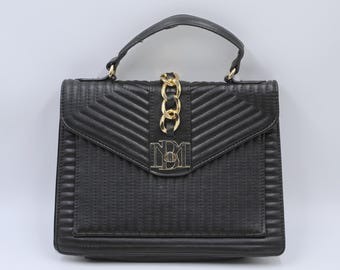 BADGLEY MISCHKA Schwarze gesteppte Handtasche