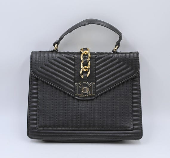 BADGLEY MISCHKA Black Quilted Handbag - Etsy display picture 1