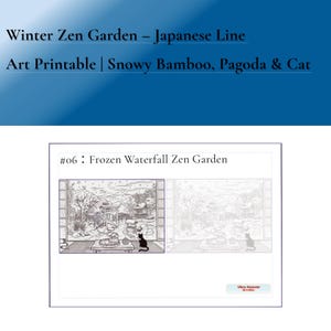 Spot the Difference – Zen Garden Series #06 | Printable PDF Puzzle | Kids & Adults Activity | Find the Differences Game