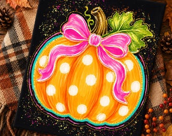 Coquette Pumpkin PNG, Pink Bow Pumpkin Png, Fall Pumpkin Design, Retro Autumn Sublimation, Cute Pumpkin Shirt Graphic, Digital Download