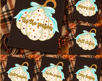 Fall Pumpkin Png Bundle, Coquette Pumpkin Png, Happy Fall, Fall Vibes, Tis the Season, Cozy Season, Autumn Sublimation Design