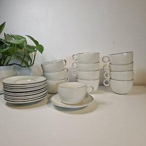 Stig Lindberg, Birka, Gustavsberg, Swedish Pottery, Scandinavian Design, Vintage Teacup, Mid-Century Modern, Large Coffee Cup