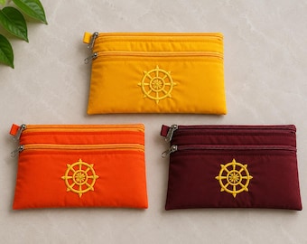 Handcrafted Traditional Fabric Wallet, Meditation Pouch, Monk & Nun Purse, Unisex Gift