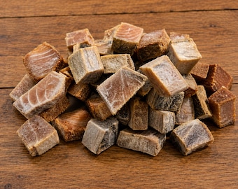 Oven Dried Salted Sailfish Cubes, Thalapath Karawala, Traditional Dried Seafood for Cooking & Recipes