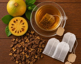 Belimal Herbal Tea, Bael Flower Infusion, Aegle marmelos, Ceylon Beverage, 40-80 Tea Bags