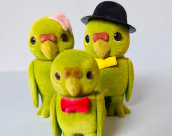 1990s Vintage Sylvanian Forest Families, Barenwald, Simba Parrot Family Rare