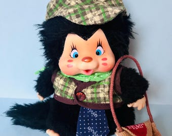 1970s Vintage Nyamy Monchhichi Plush Collectable Toy