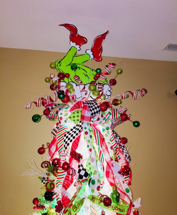 Grinch Christmas Tree Topper Grinch Legs Tree props Grinch