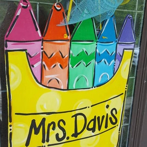 Back To School | Teacher Gift | Door Hanger | Kindergarten | Wood Wreath | Wreath