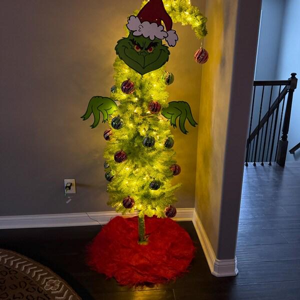 24 Décorations De Noël Grinch - 12 Designs Uniques, En Carton, Avec Ficelle Pour Sapin Et Décoration Murale