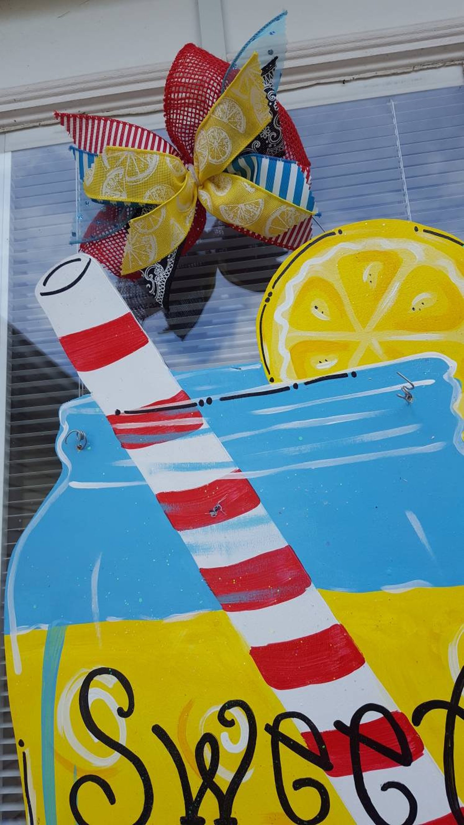 Lemonade Mason Jar Door Hanger Etsy