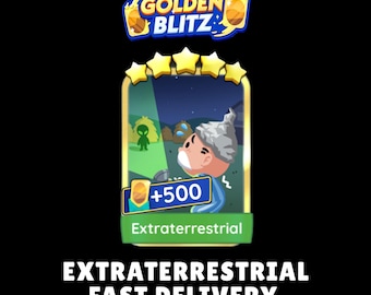 Monopoly Go Extraterrestrial  Sticker (Golden Blitz) Fast Delivery