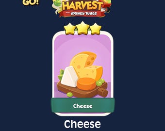 Cheese 3 Stars Set 11 Monopoly GO Sticker