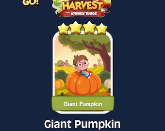 Giant Pumpkin 4 Stars Set 17 Monopoly GO Sticker