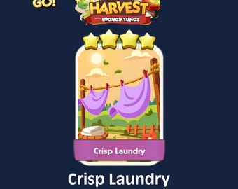 Crisp Laundry 4 Stars Set 18 Monopoly GO Sticker