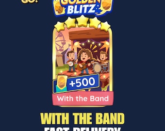 Pegatina Monopoly Go With the Band del Set 20 (Golden Blitz) Entrega rápida