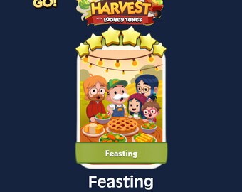 Feasting 6 Stars Set 17 Monopoly GO Sticker