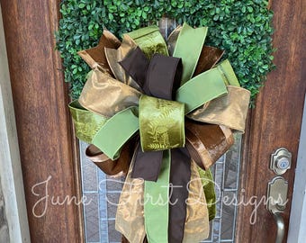 Extra Large Designer Luxury Wired Fall Bow