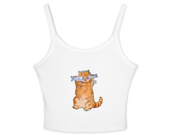 Spaghetti-Träger-Tanktop für Damen