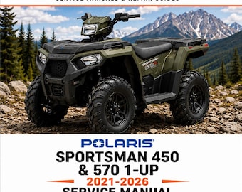 2021-2026 Polaris Sportsman 450 & 570 1-Up Service Manual PDF Download