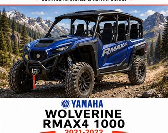 2021-2022 Yamaha Wolverine RMAX4 1000 Service Manual PDF Download