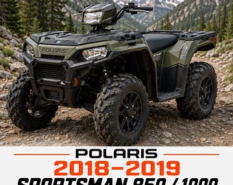 2018-2019 Polaris Sportsman 850 & 1000 Service Manual PDF Download
