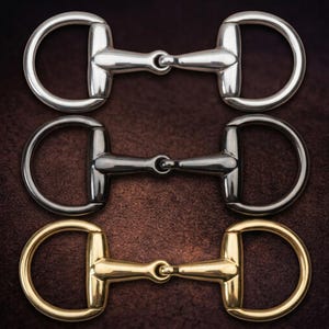 Stainless Steel D-Ring Snaffle Bit (Equestrian Horse Bit)