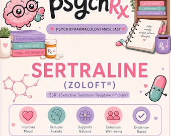 Sertralina (Zoloft®) — Descarga digital de PsychRx