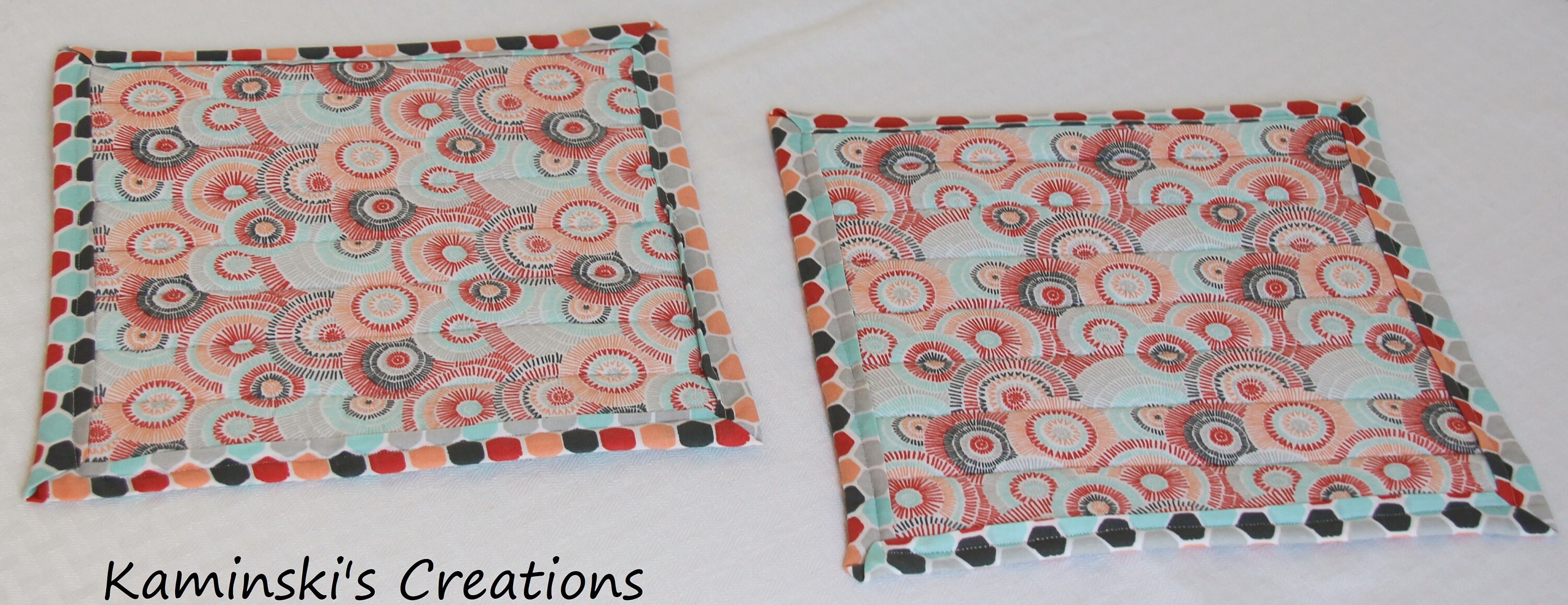 Potholders Set of 2 Etsy
